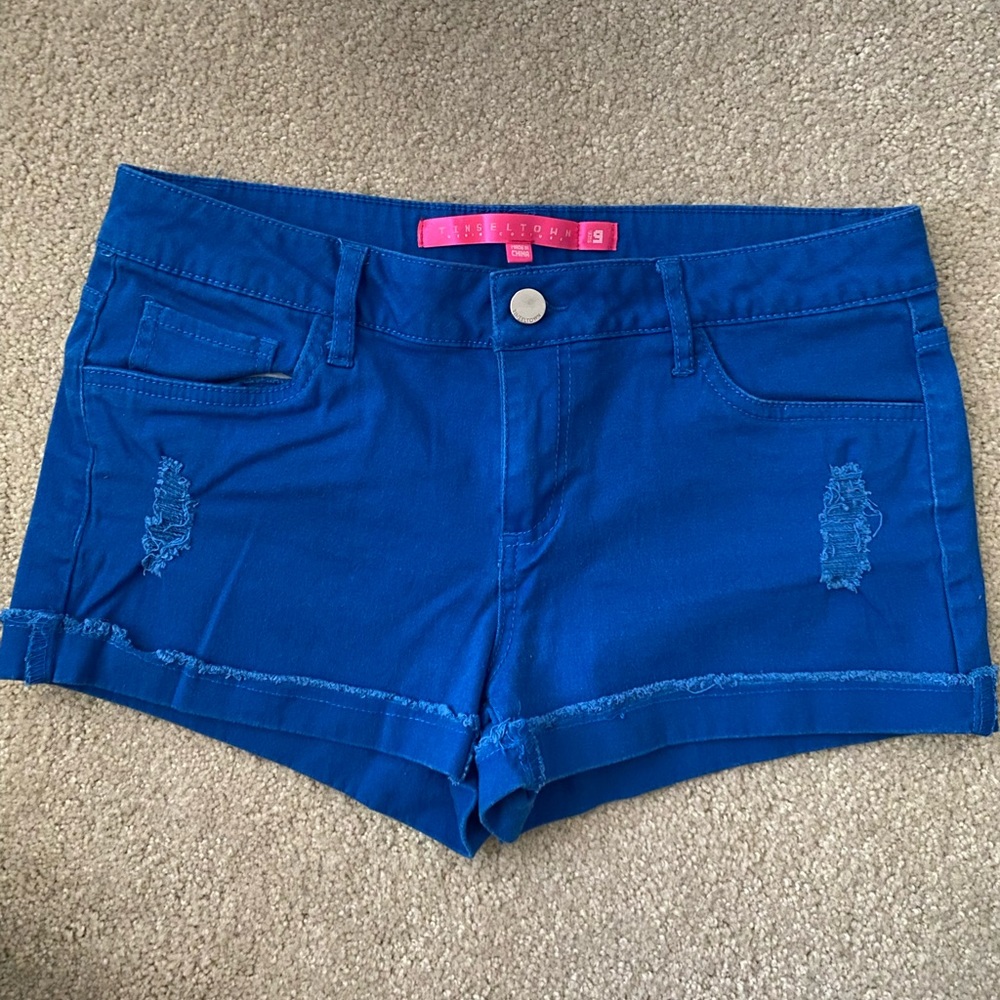 Blue shorts, barely worn.